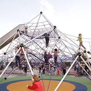Juegos infantiles de cuerda y redes tridimensionales de seguridad SMB
